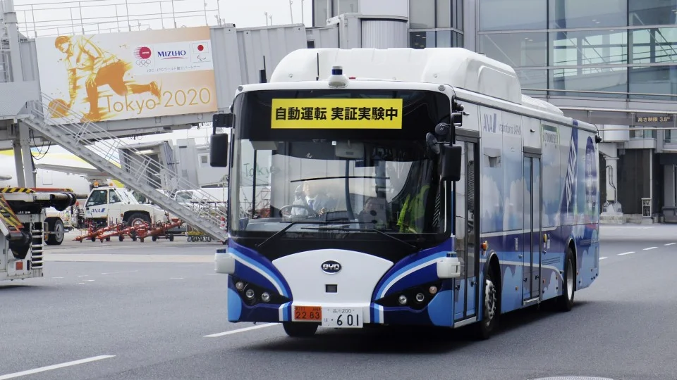 ANA starts testing autonomous bus operation at Haneda airport