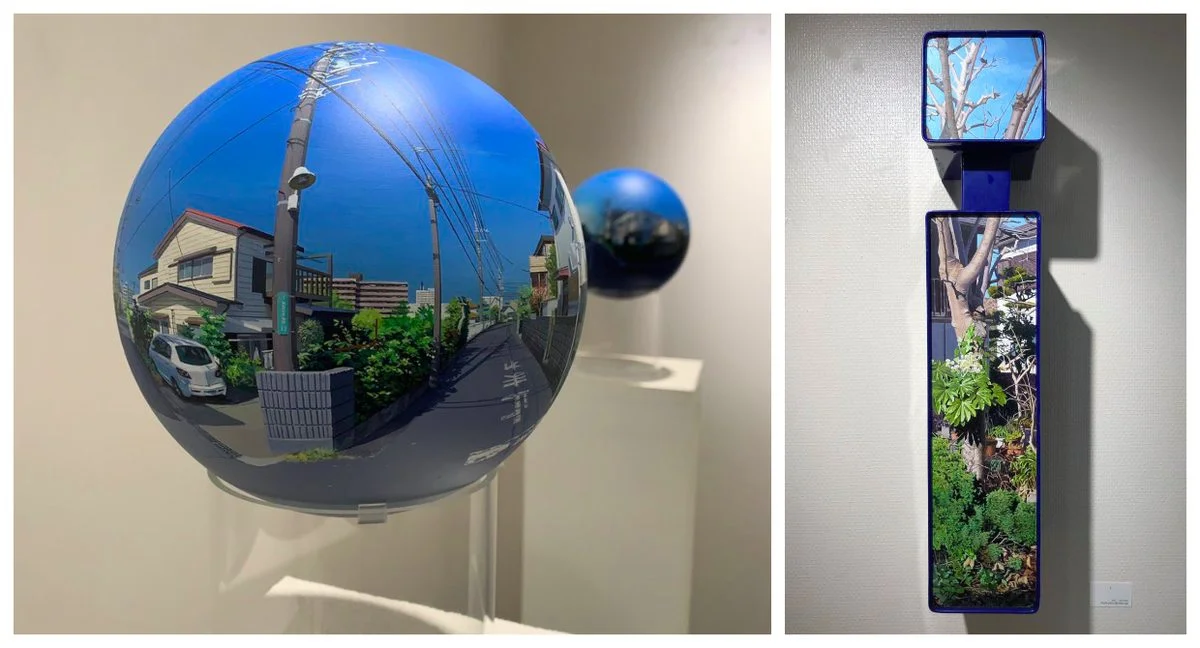 Regular Landscapes of Suburban Japan Painted on Irregular Canvases by Daisuke Samejima
