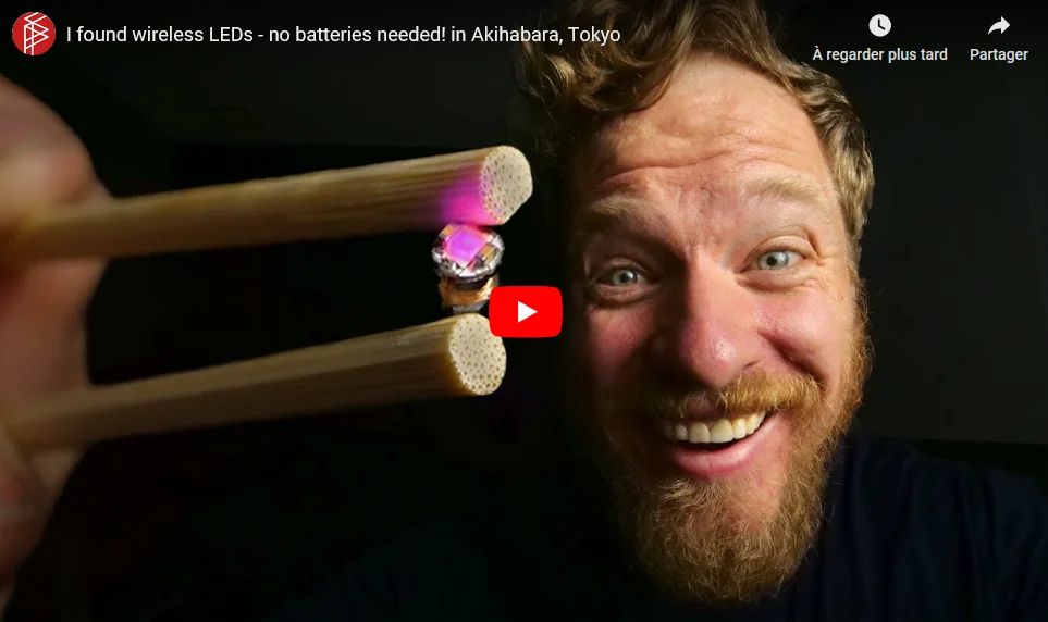 Scotty of Strange Parts shops for wireless LEDs in Tokyo
