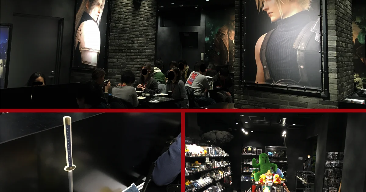 Final Fantasy VII Remake cafe opens in Tokyo, and we stop by for Cloud and Sephiroth mocktails!