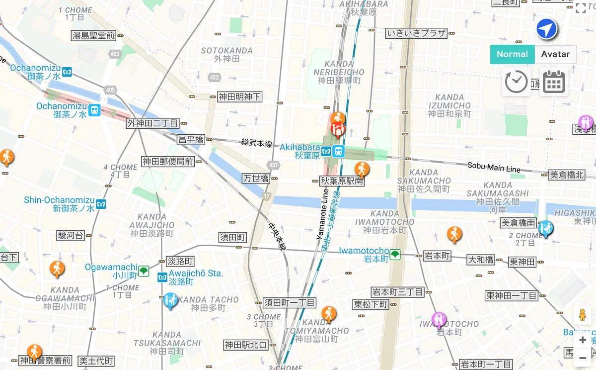 Interactive map of crimes registered in Tokyo