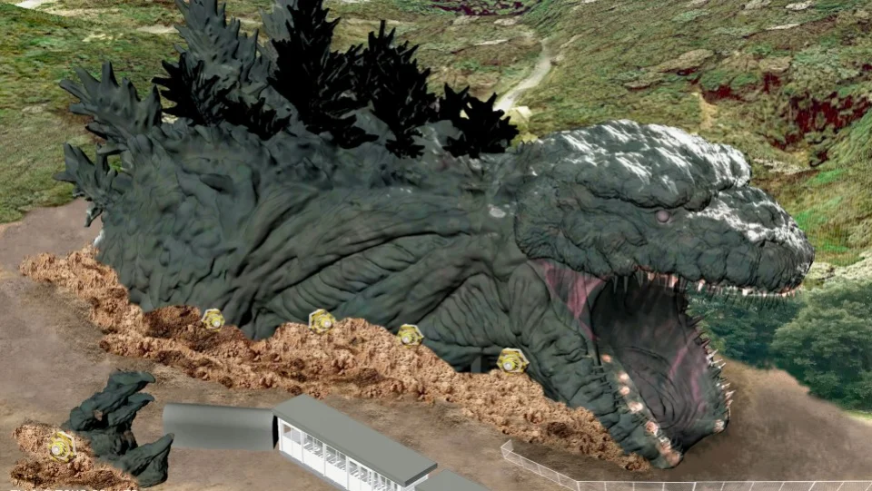 Full-scale Godzilla themed area to open at western Japan park