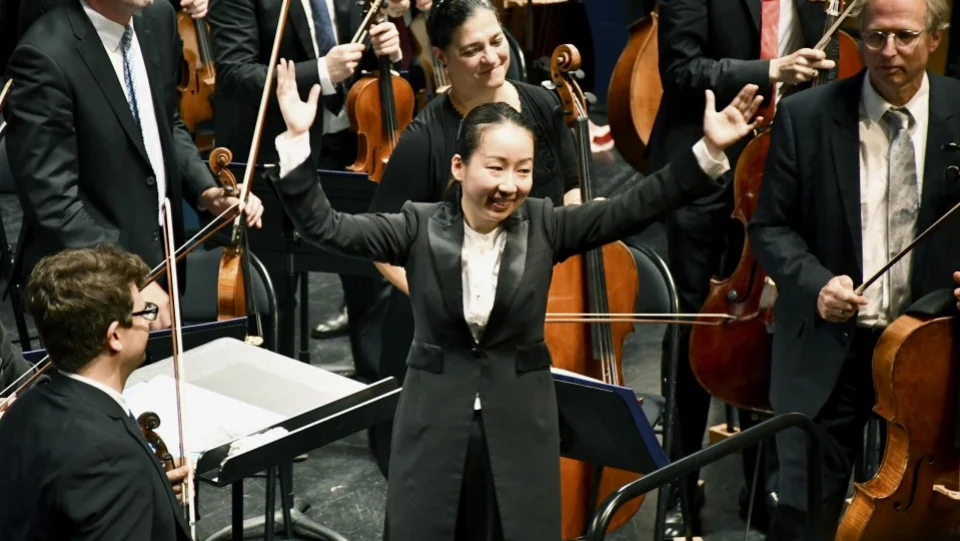 Japanese woman wins competition for young conductors
