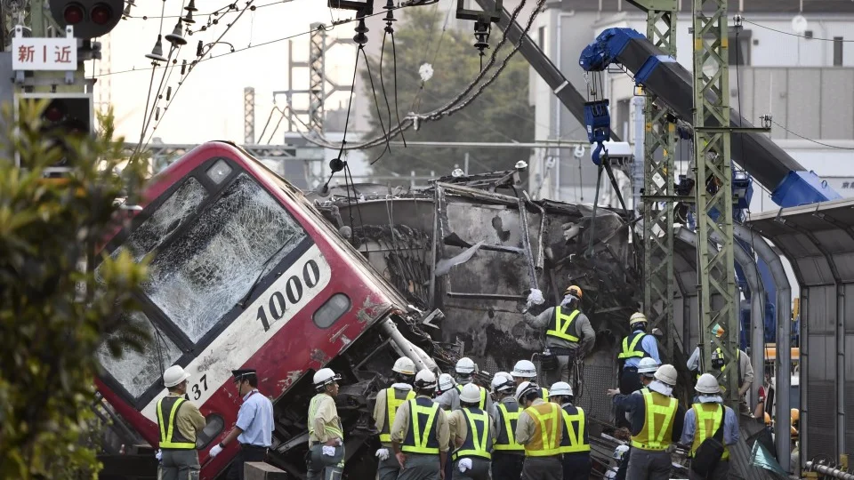 Truck may have taken wrong road before crashing with train in Yokohama