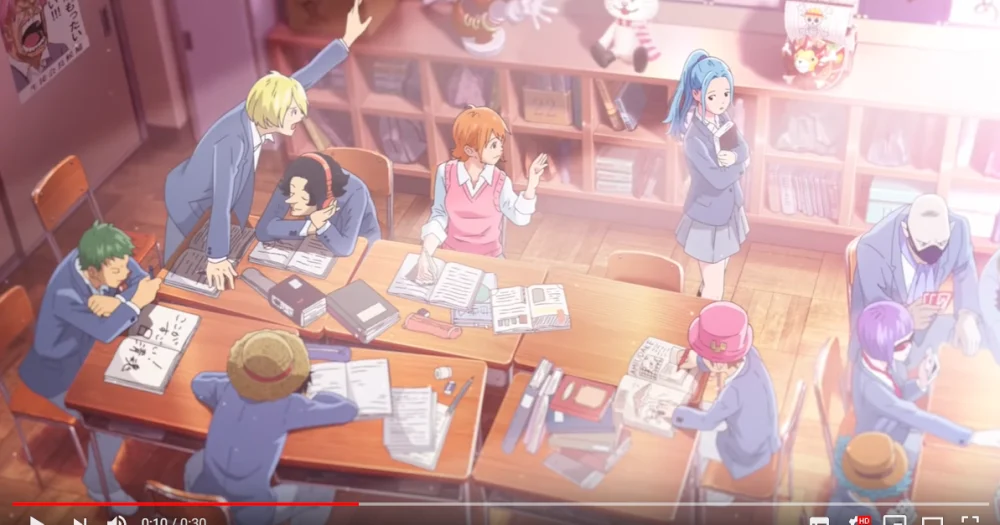 The Straw Hat Students are back with a new One Piece Japanese high school anime short【Video】