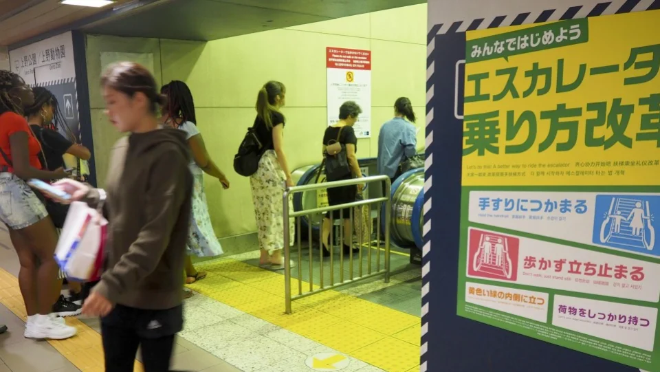 Stand and be delivered: Japan's evolving escalator etiquette