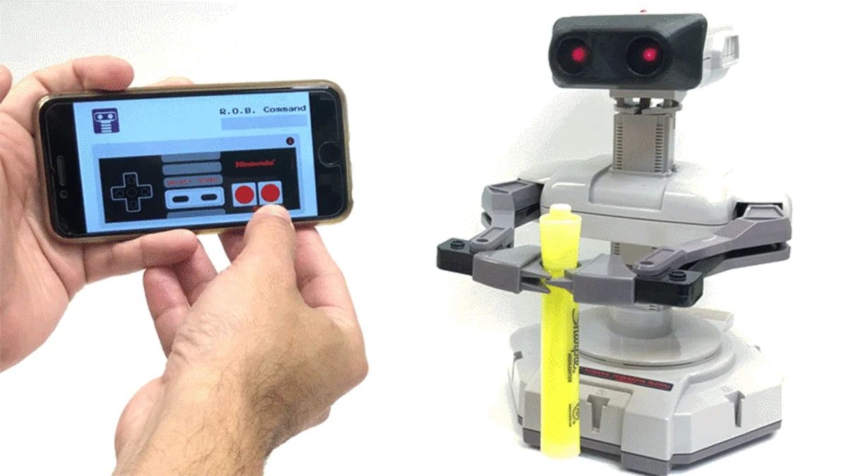 Tiny Goggles Turn Nintendo's R.O.B. Accessory Into the Worst Smartphone-Controlled Personal Assistant