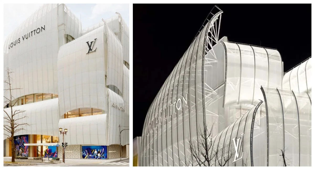 New Louis Vuitton in Osaka Pays Homage to City’s Port History With Billowing Facade