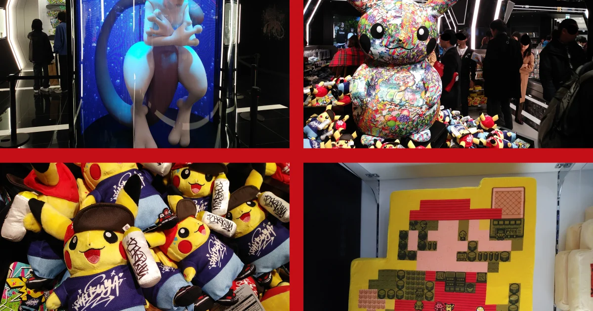 Life-size Mewtwo, graffiti Pikachu welcome us to the newest Pokémon Center megastore in Shibuya