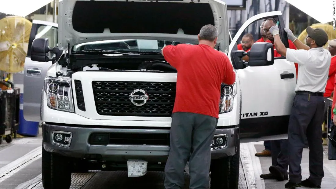 Nissan will pause US operations for two days this January