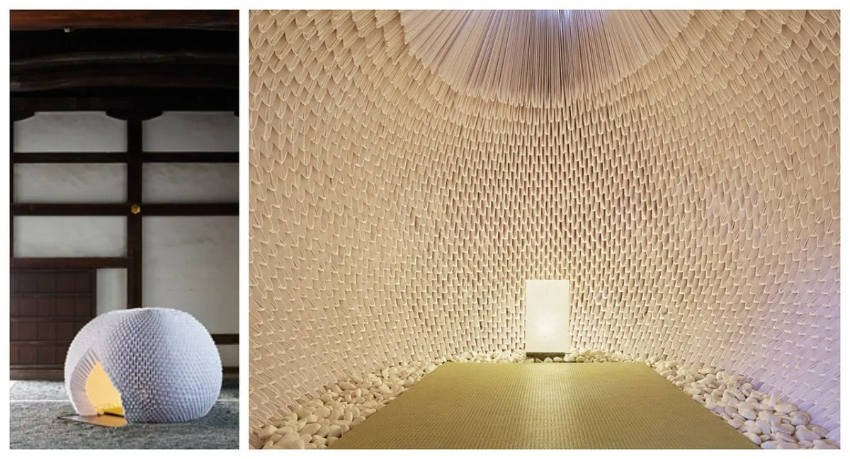 Shi-An: A Tea House Made From 4000 Units of Origami