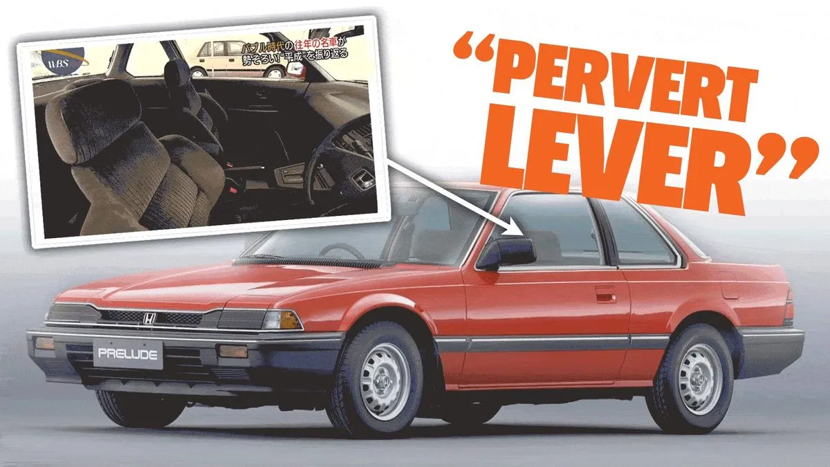 The Honda Prelude Was Controversial In Japan Because Of Something Called The 'Pervert Lever'