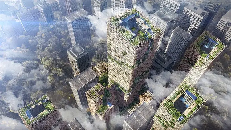 Japan Plans for Supertall Wooden Skyscraper in Tokyo by 2041