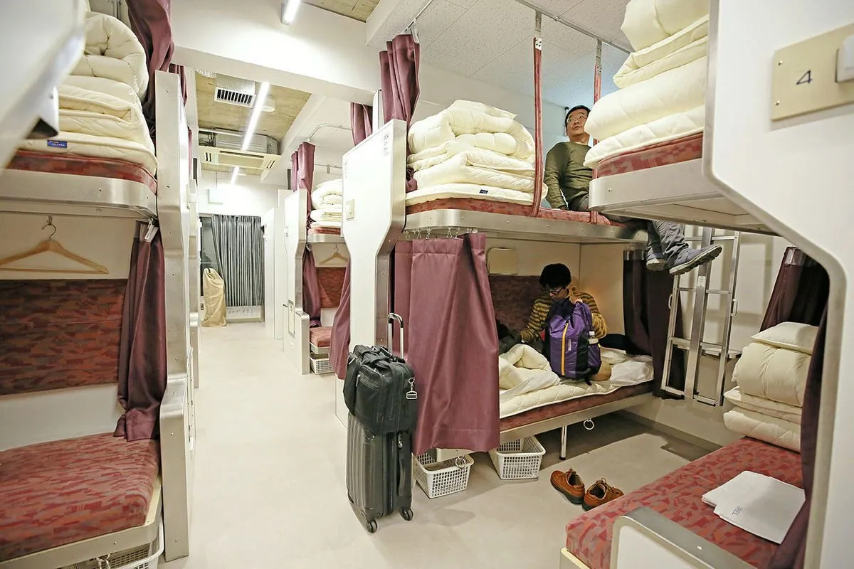 Elements of sleeper train revived as Tokyo hostel