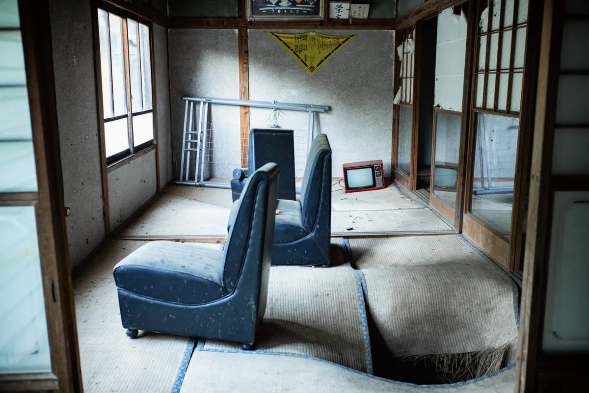 Scenes from an abandoned village in the Japanese mountains