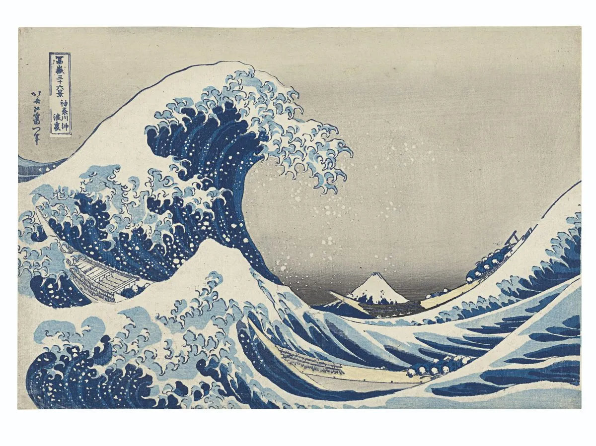 Under the well of the Great Wave off Kanagawa By Hokusai was sold for $1.1m