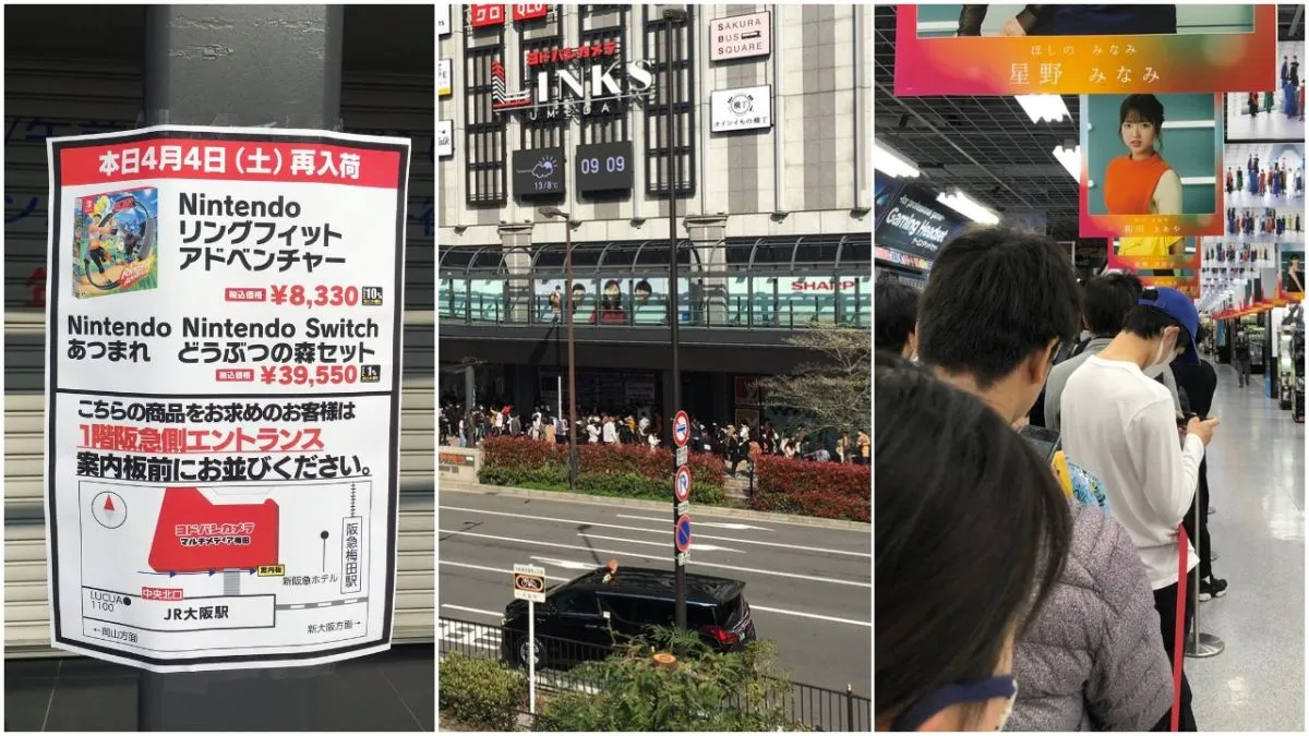 Hey Osaka, This Isn't A Good Time To Line Up For Nintendo Stuff