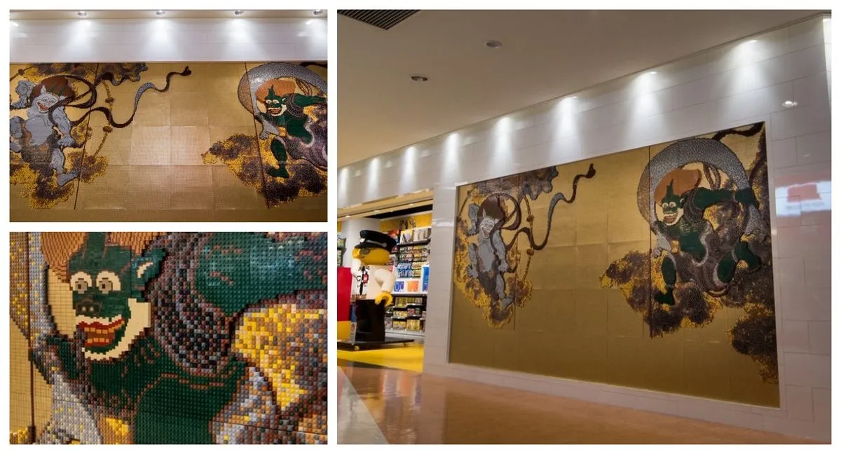 18th Century ‘Wind God and Thunder God’ Painting Recreated in LEGO
