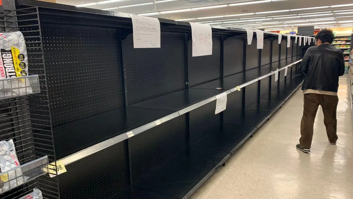 Toilet Paper Panic Buying In Japan Because Of Coronavirus