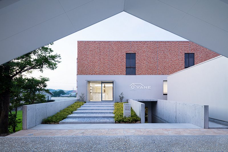 Oyane Pottery Shop in Nagasaki Made from Ceramics and Kiln Shelving