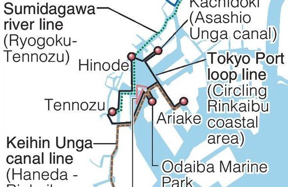 5 ferry routes to operate in Tokyo waters