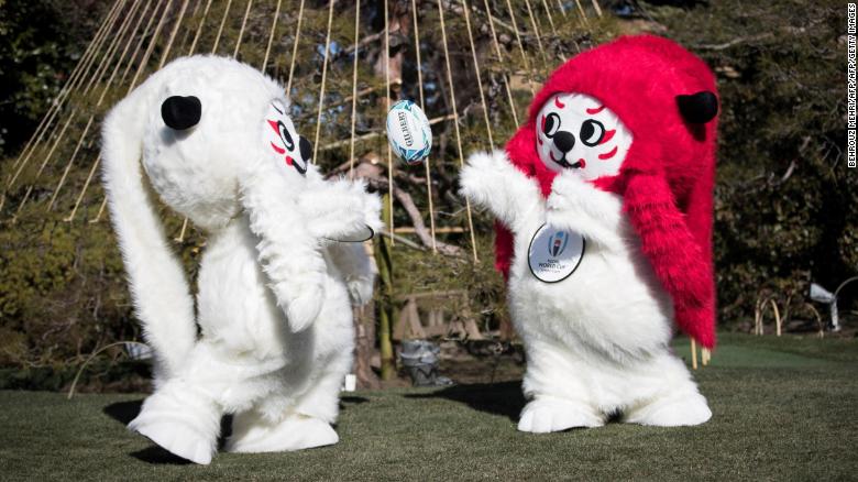 Japan unveils lion-like mascots for 2019 World Cup