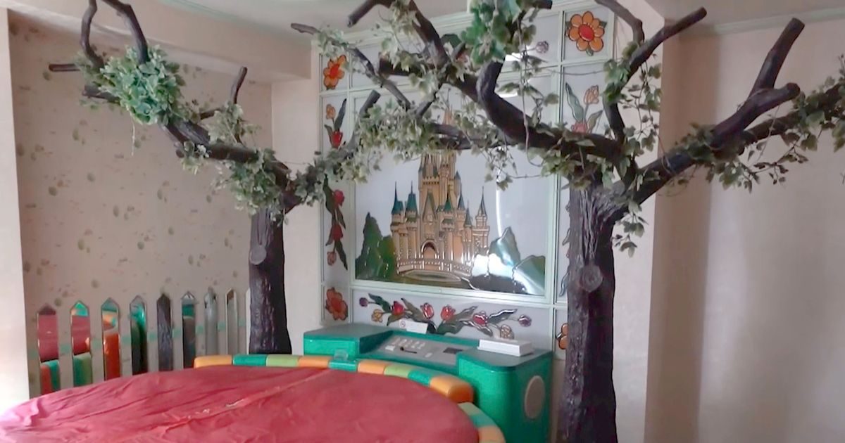 Inside eerie abandoned love hotel with kinky UFO rooms and Disney-themed dungeon