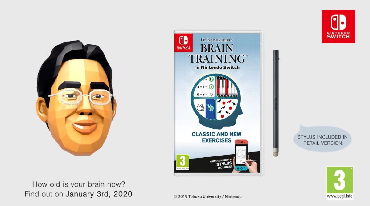 Nintendo Switch Brain Age followup gets January launch in Europe