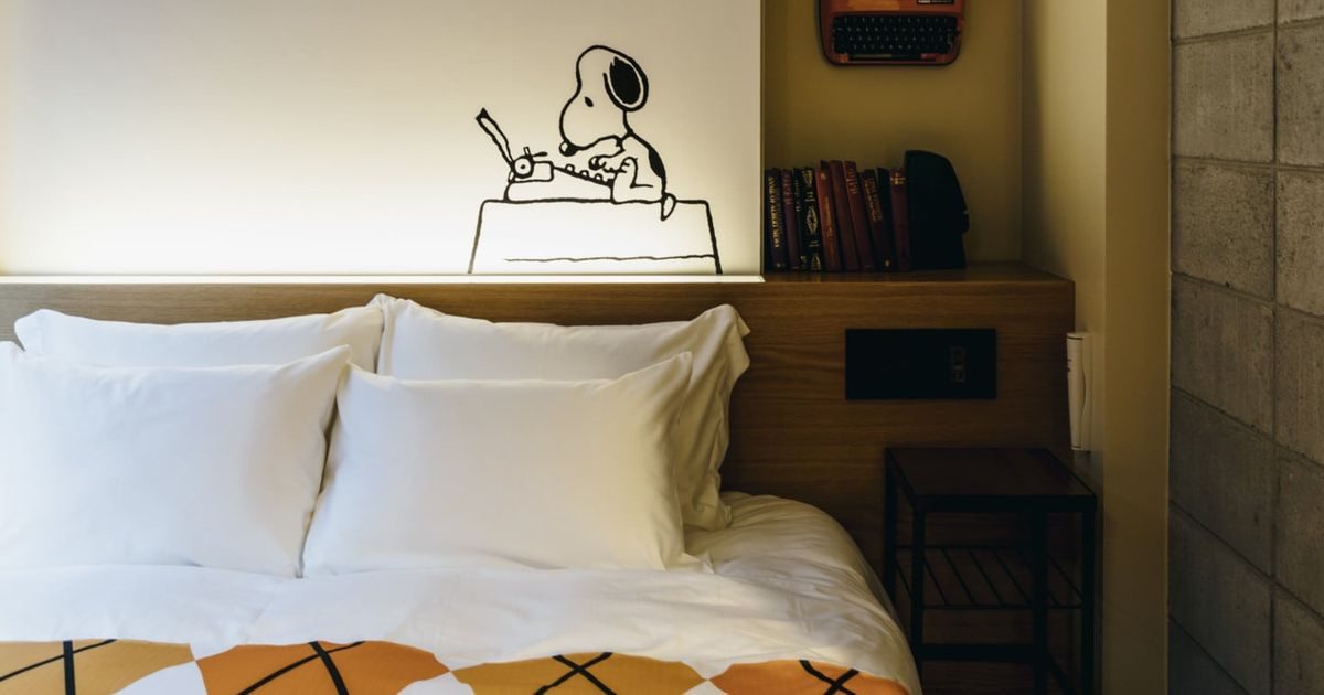 Inside the adorable Snoopy themed hotel that brings the Peanuts comics to life