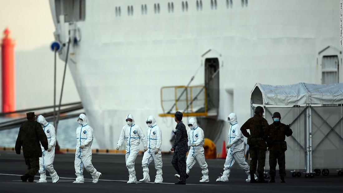 Coronavirus cases double in one day on cruise ship